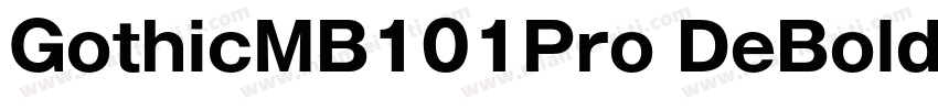 GothicMB101Pro DeBold字体转换